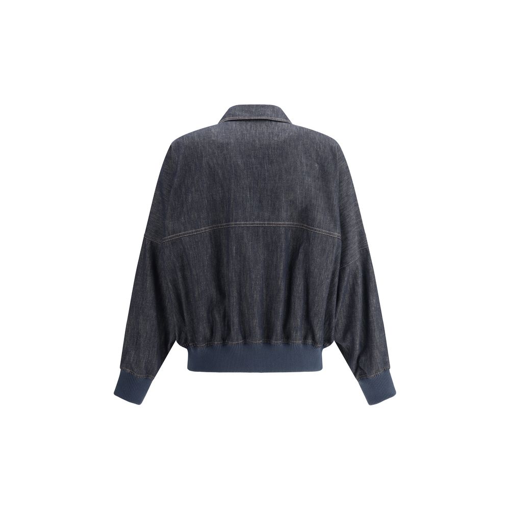 Veste denim Brunello Cucinelli bleue