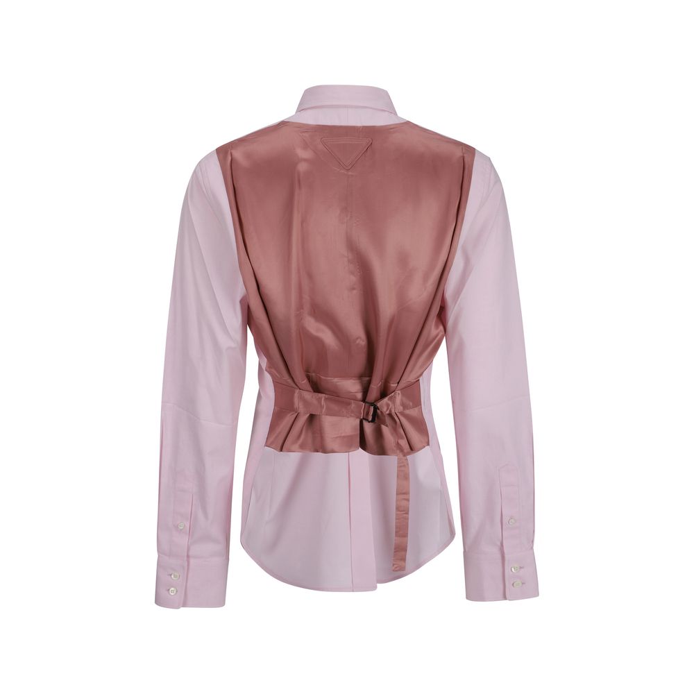 Chemise Prada en coton monochrome