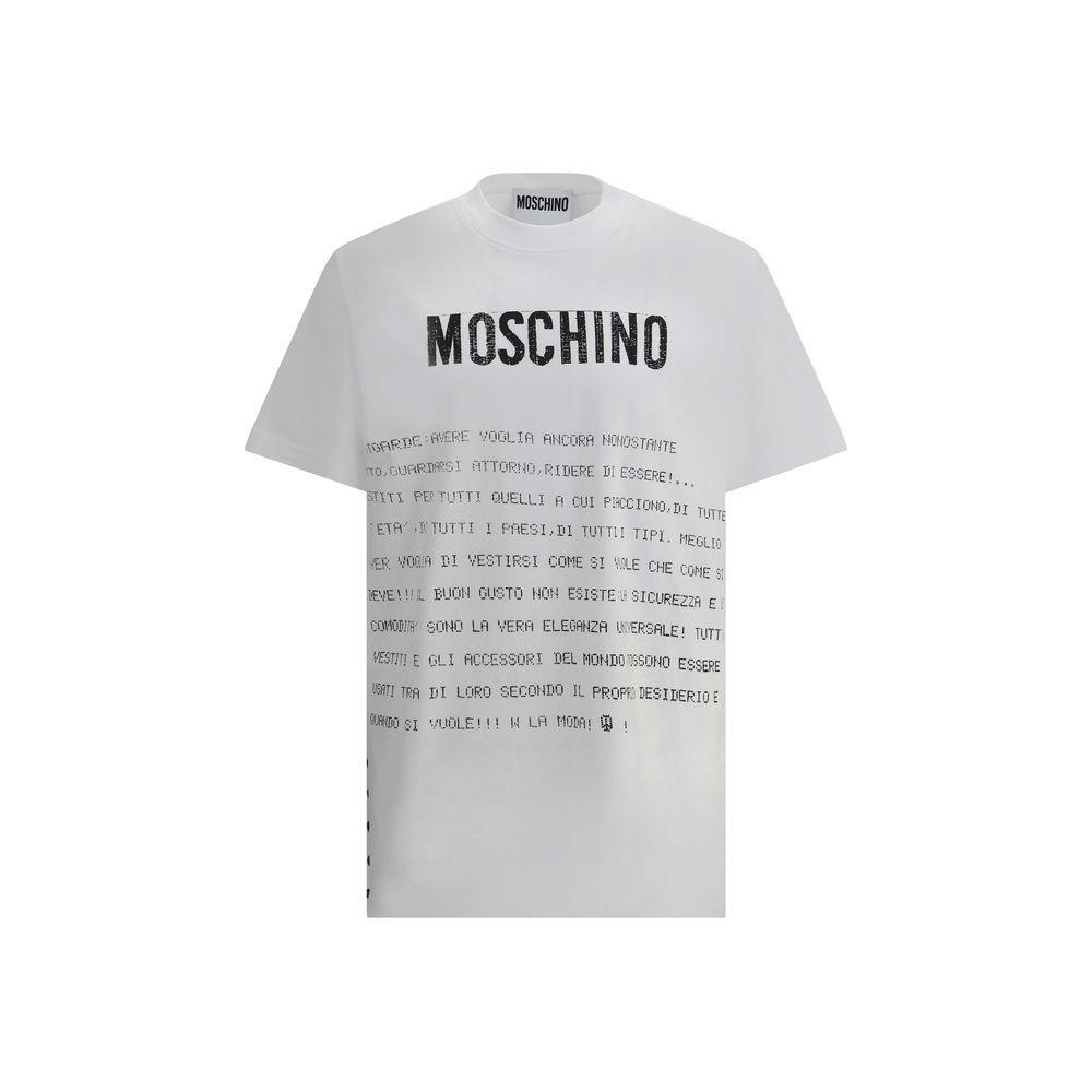 T-shirt Moschino logo blanc