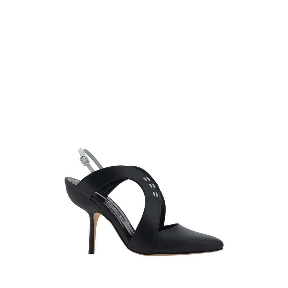Pompes Manolo Blahnik Jijara noires