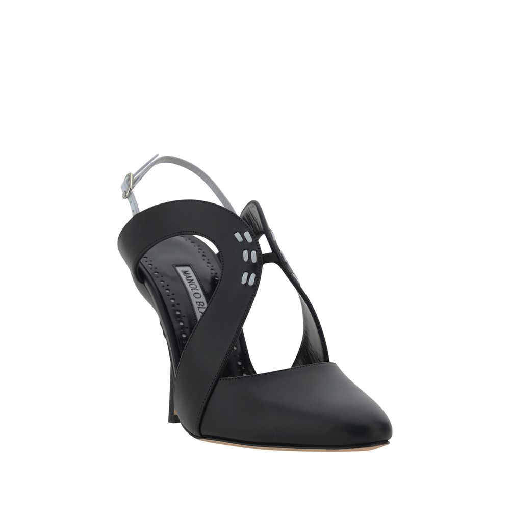 Pompes Manolo Blahnik Jijara noires
