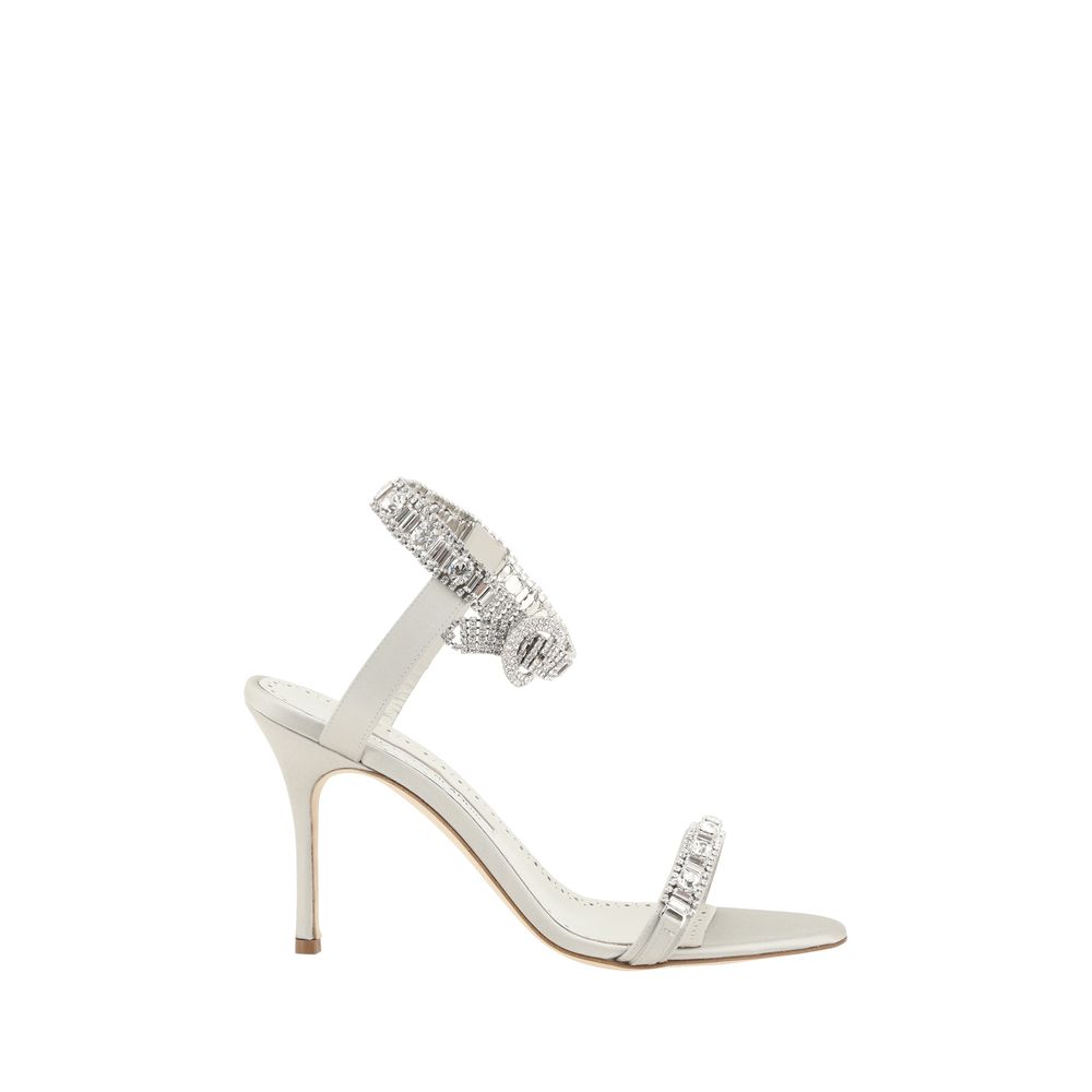 Sandales Manolo Blahnik Asasan satinées