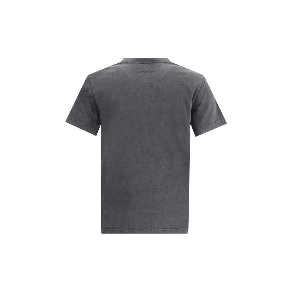 T-shirt Courrèges logo blanc