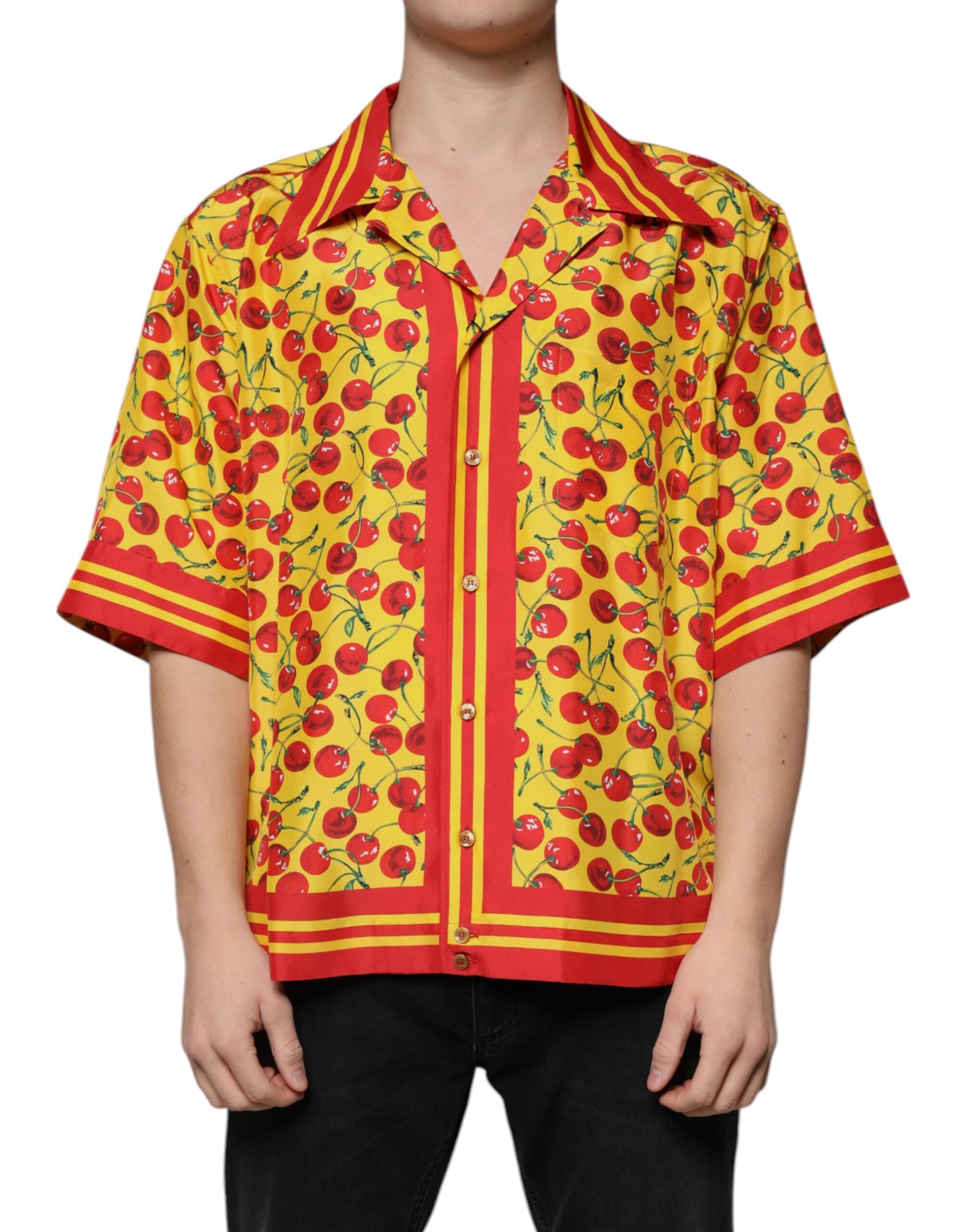 Chemise Dolce & Gabbana à cerises jaunes