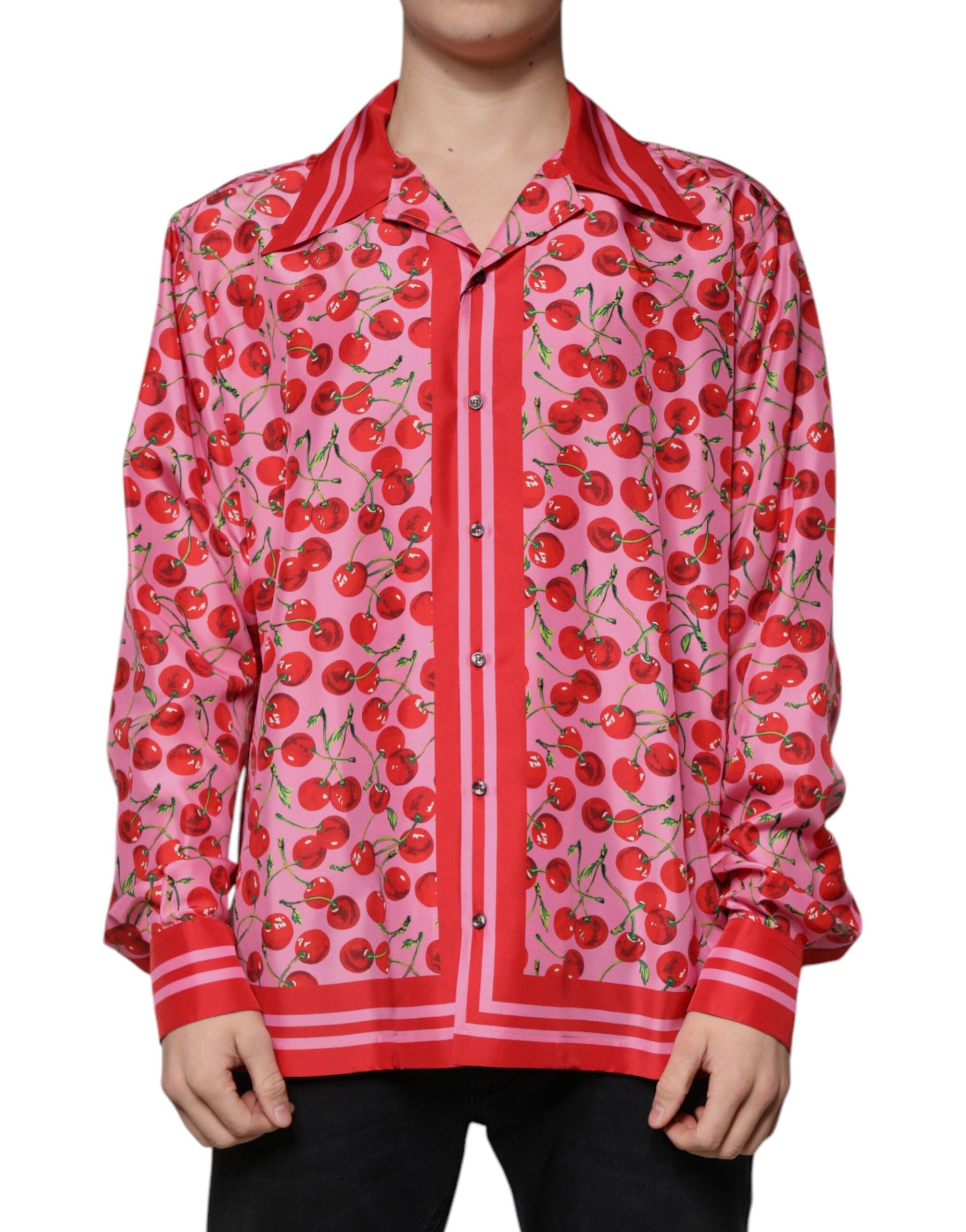 Chemise Dolce & Gabbana à cerises roses