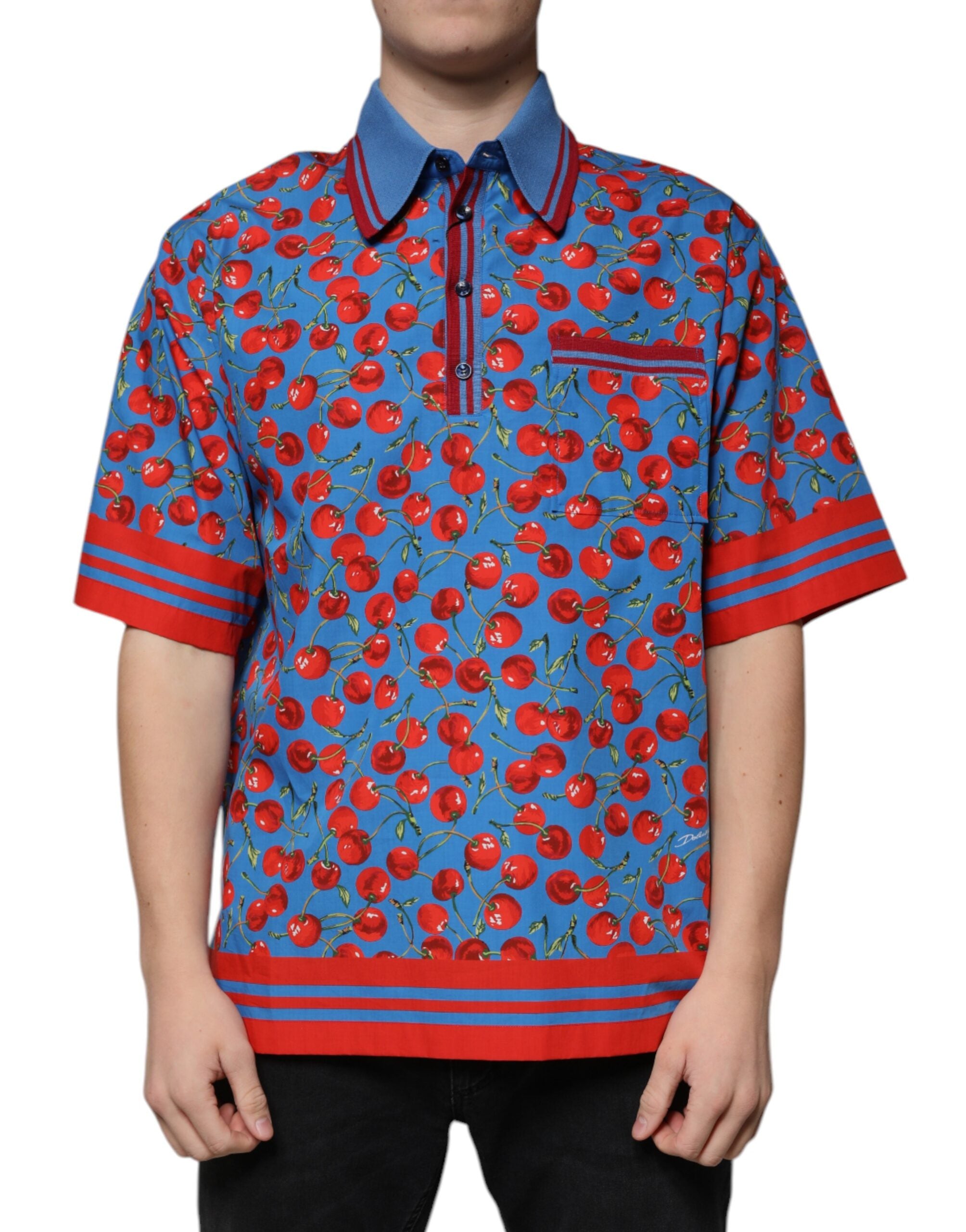 Polo Dolce & Gabbana bleu cerise