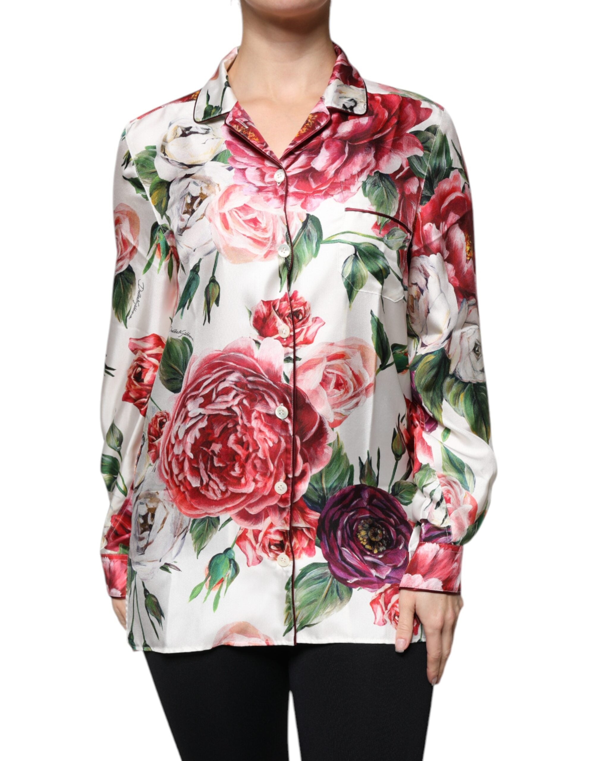 Blouse Dolce & Gabbana imprimée blanche