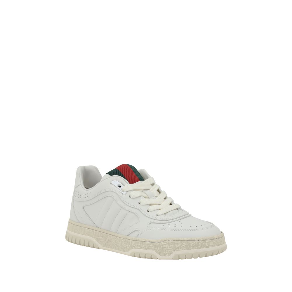 Baskets Gucci Re-Web blanches