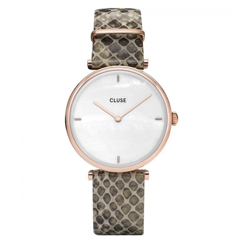 Montre Pink cuir beige