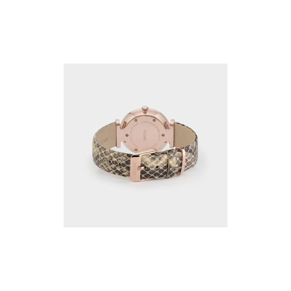 Montre Pink cuir beige