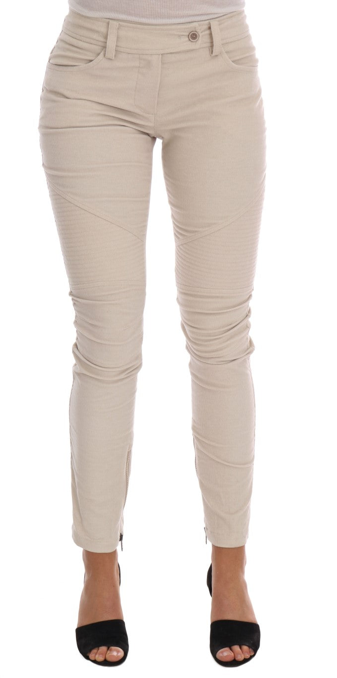 Pantalon skinny Ermanno Scervino beige
