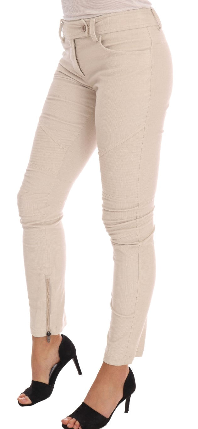 Pantalon skinny Ermanno Scervino beige
