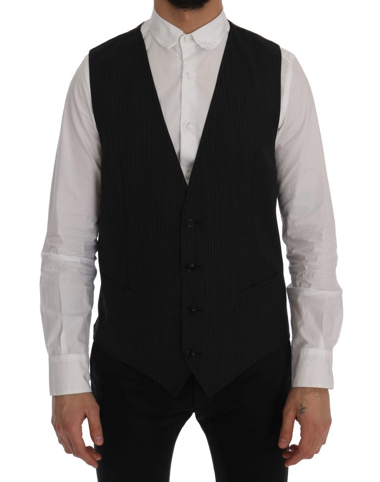 Gilet Dolce & Gabbana gris rayé