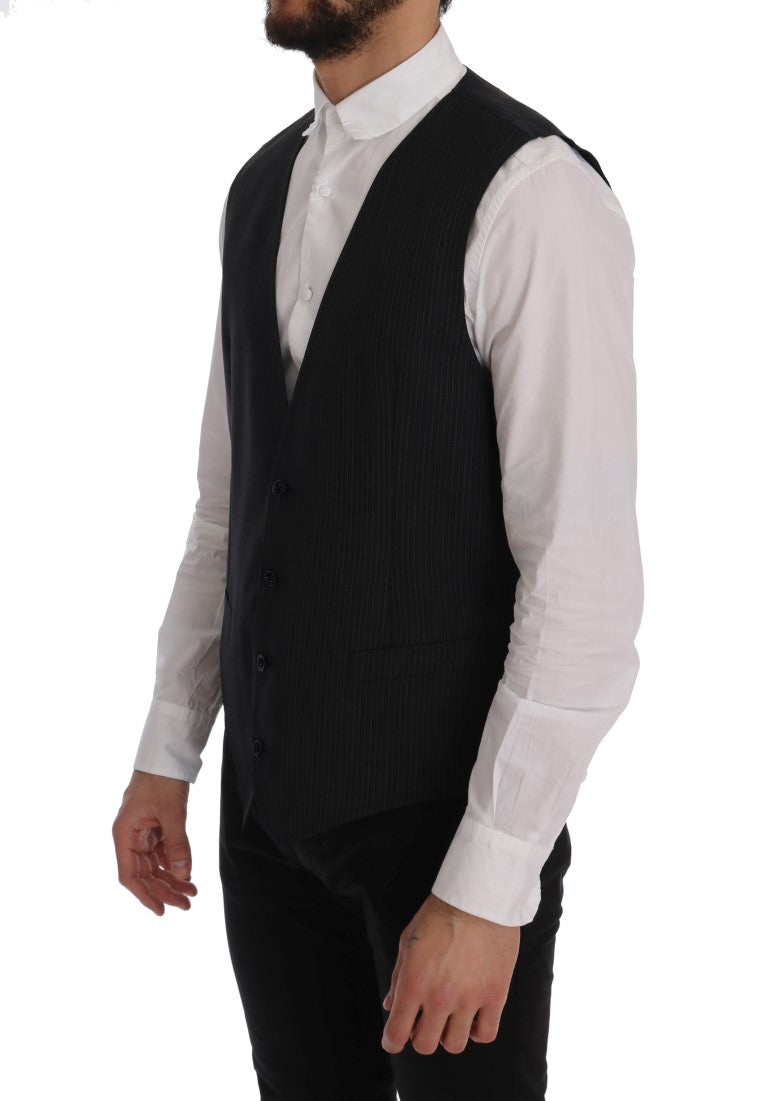 Gilet Dolce & Gabbana gris rayé