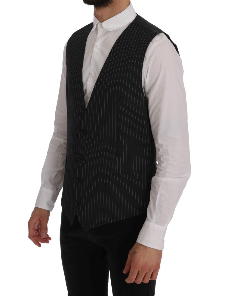 Gilet Dolce & Gabbana gris rayé