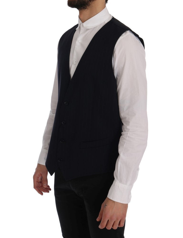 Gilet Dolce & Gabbana STAFF bleu rayé