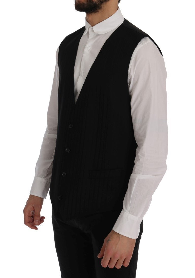 Gilet Dolce & Gabbana STAFF noir rayé