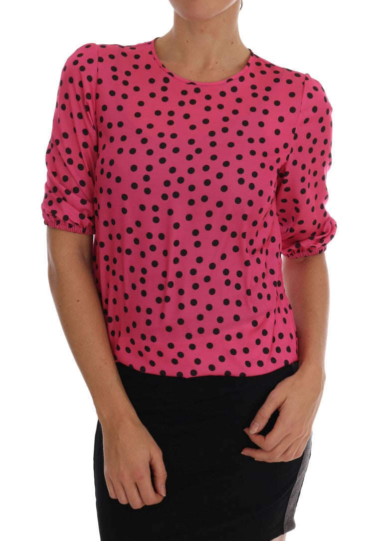 Blouse Dolce & Gabbana Enchanted rose à pois