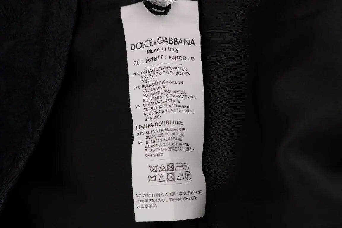 Robe Dolce & Gabbana mini noire et bleue Dolce & Gabbana