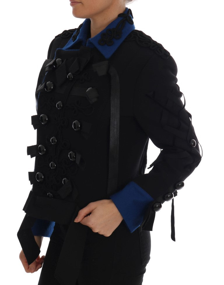 Trench DOLCE & GABBANA Double boutonnage noir et bleu