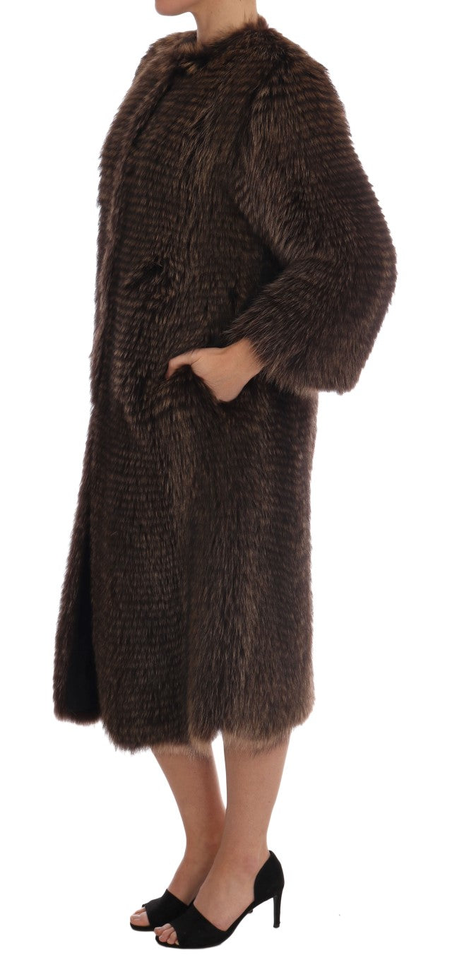 Manteau Dolce & Gabbana en raton brun