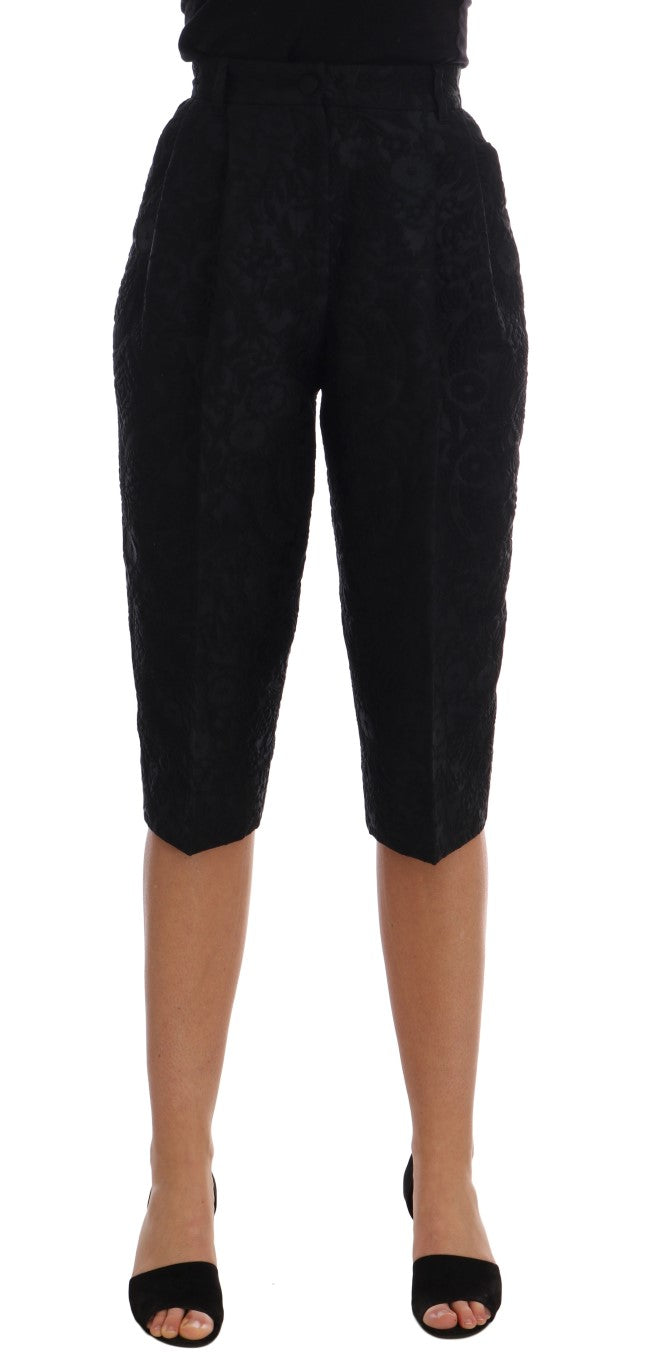 Shorts Dolce & Gabbana brocade noirs