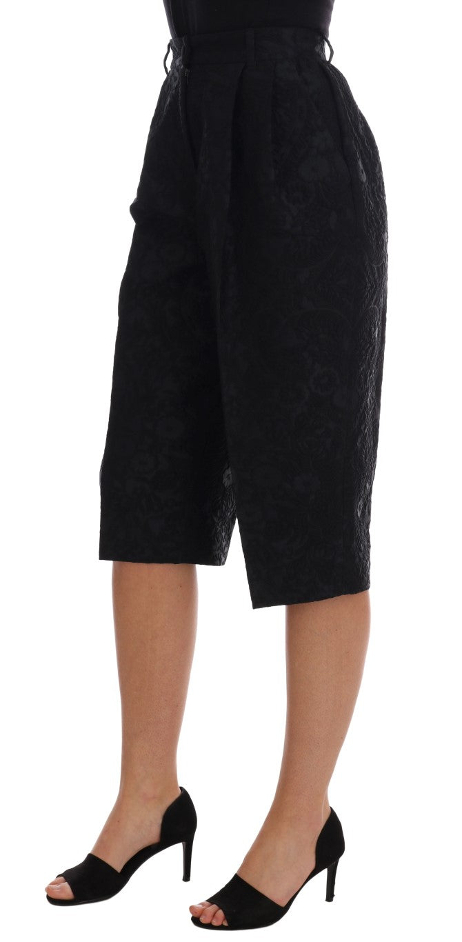 Shorts Dolce & Gabbana brocade noirs