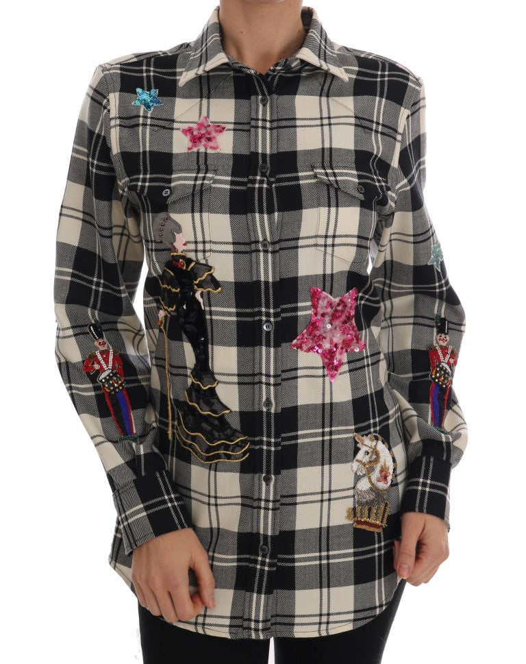 Chemise Dolce & Gabbana Fairy Tale noire et blanche