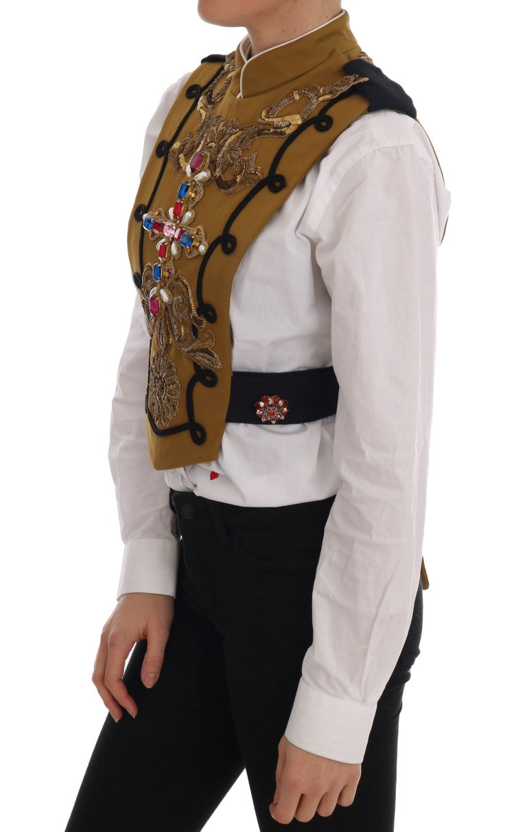 Gilet Dolce & Gabbana à croix jaune