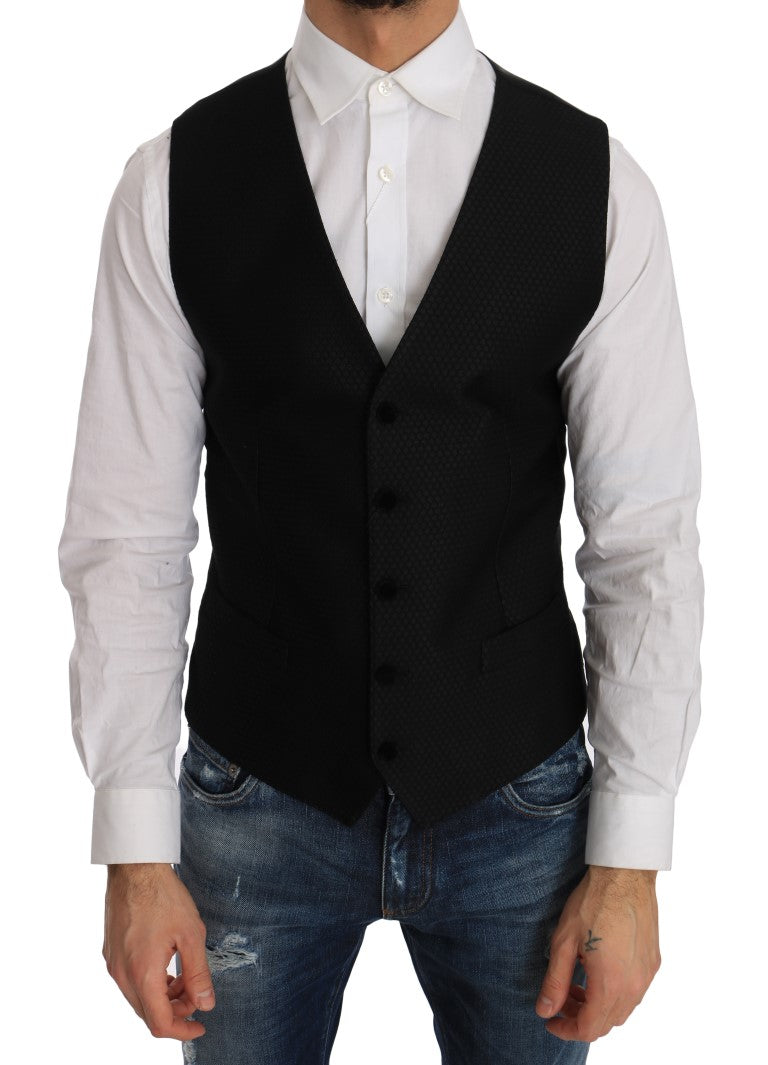 Gilet Dolce & Gabbana à pois noirs