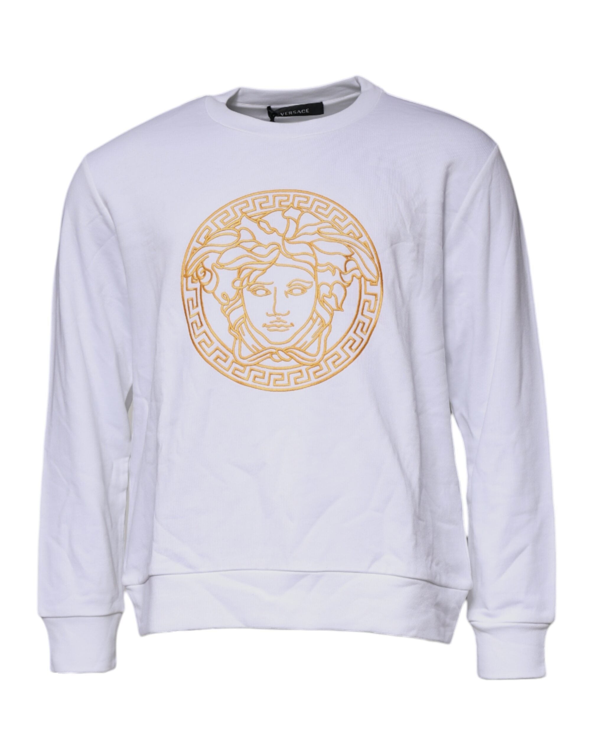 Pull Versace Medusa blanc