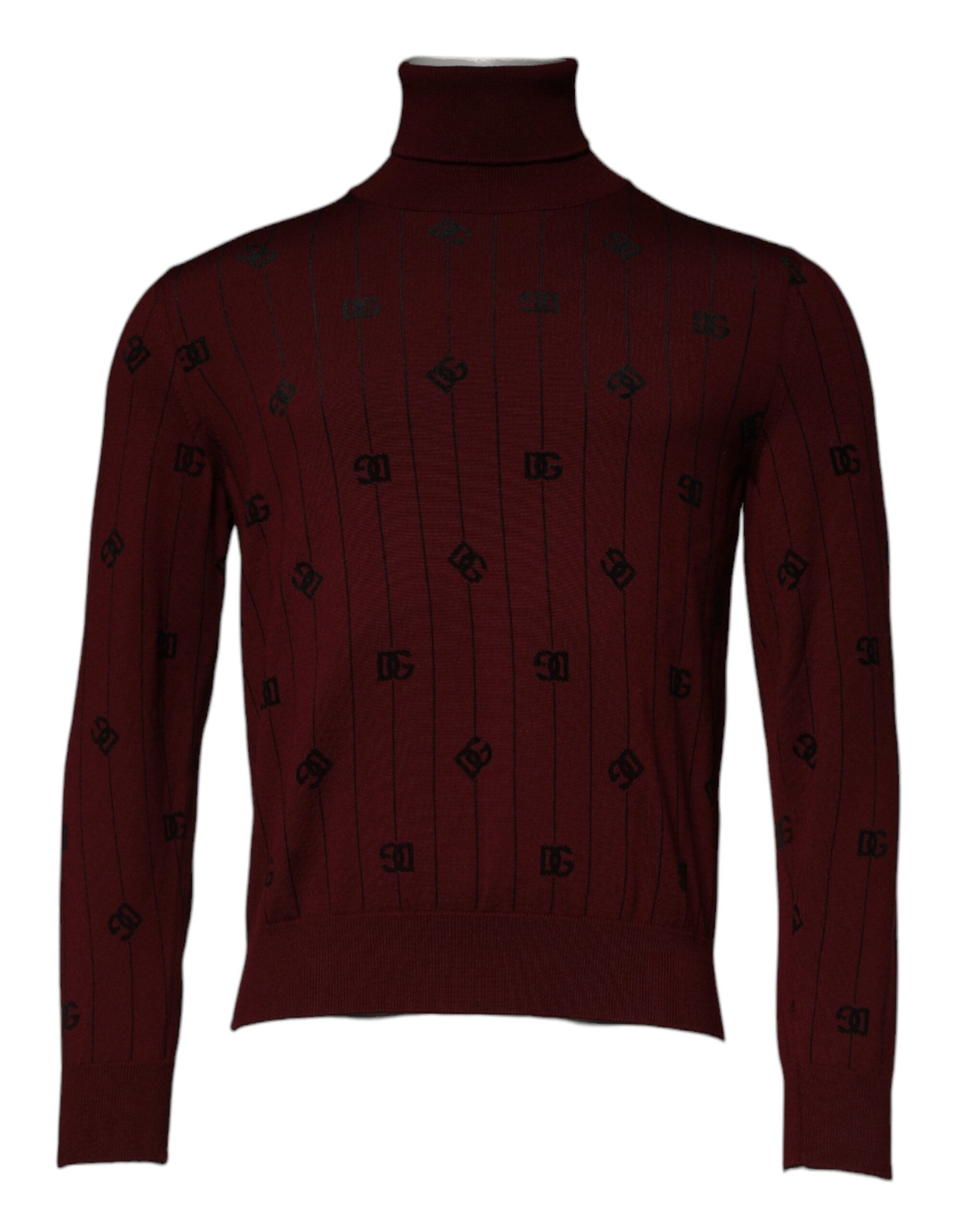 Pull col roulé Dolce & Gabbana maroon
