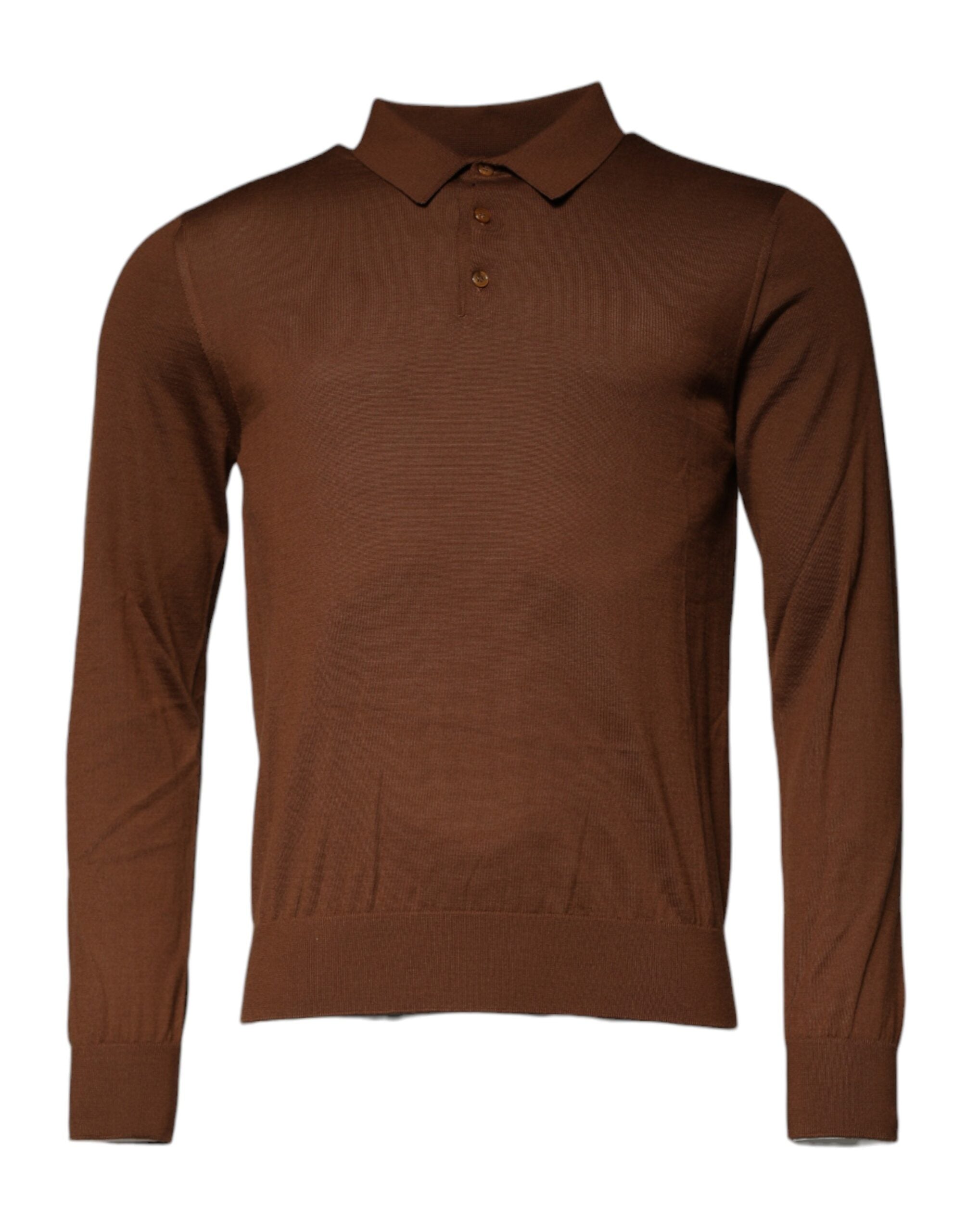 Pull DOLCE & GABBANA col fermé marron