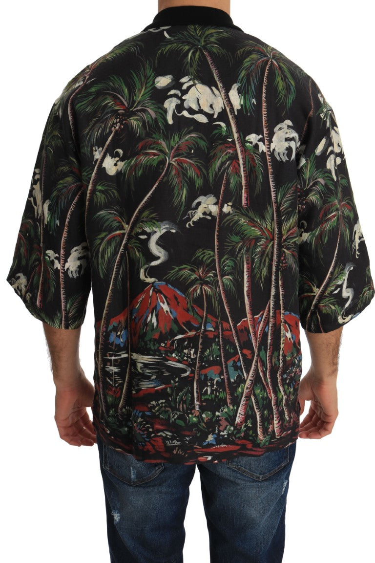 T-shirt Dolce & Gabbana Volcano Sicily noir