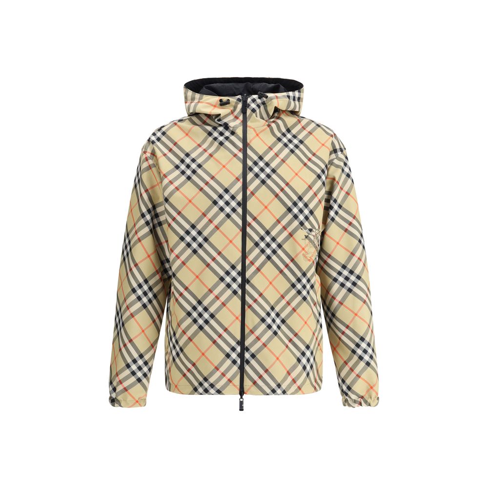 Veste réversible Burberry à carreaux noirs