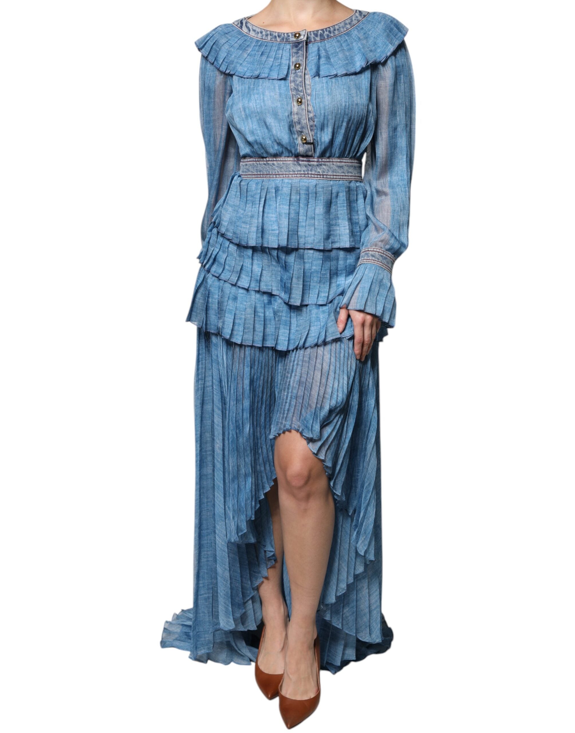 Robe Philosophy Robe maxi layered bleue