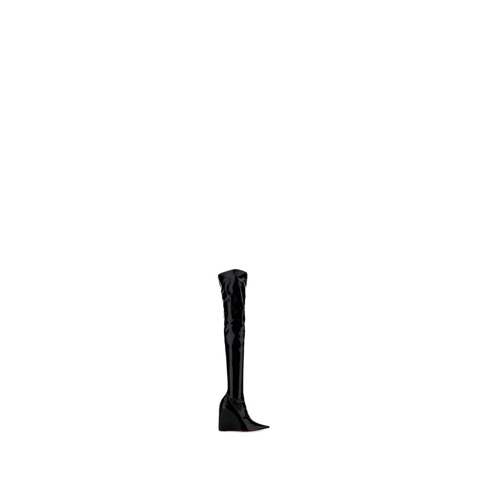 Bottines Amina Muaddi Danielle noires