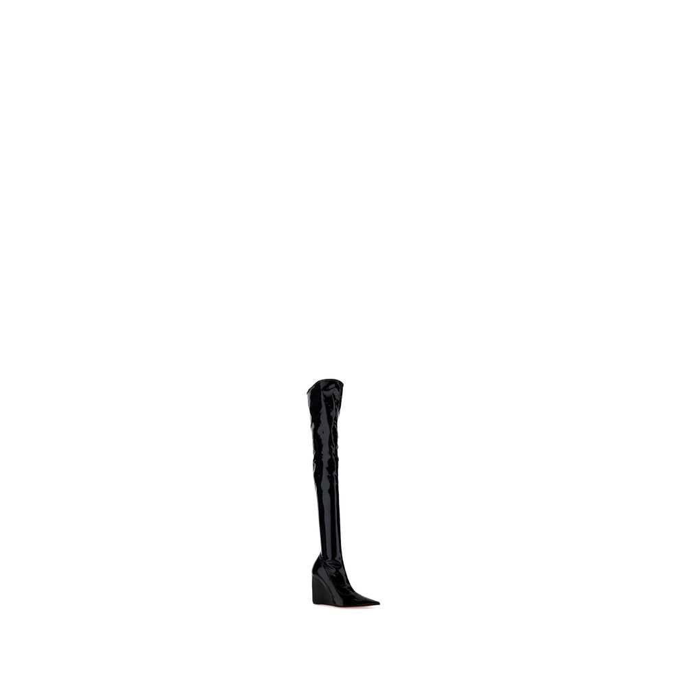 Bottines Amina Muaddi Danielle noires