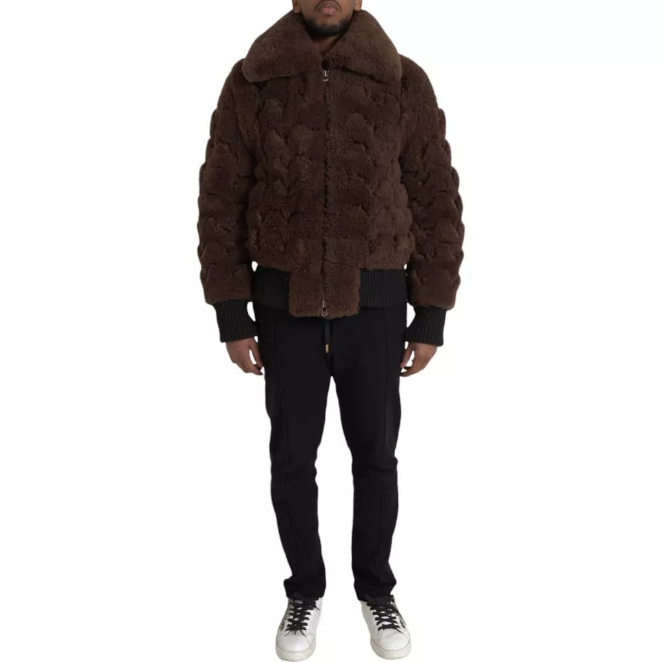 Manteau Bottega Veneta Bomber marron