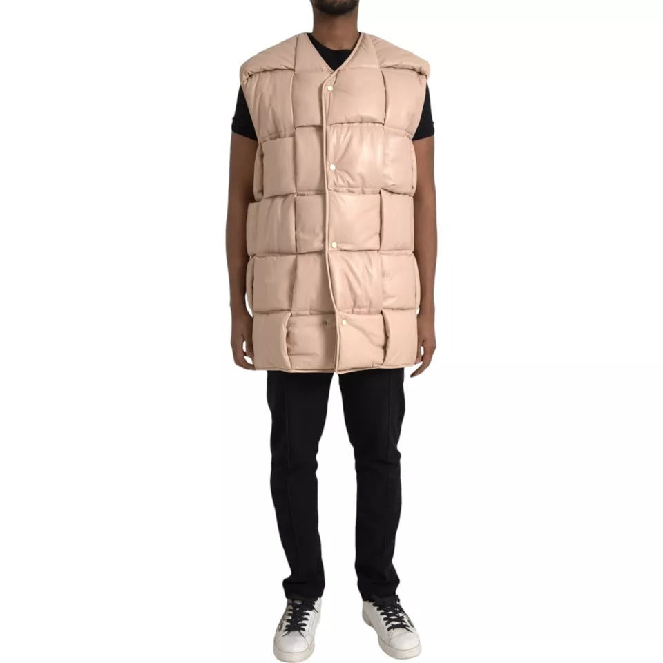 Veste Bottega Veneta quiltée beige