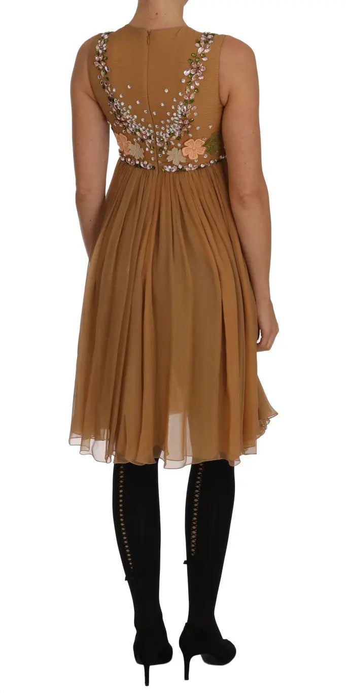 Robe Dolce & Gabbana A-Line dorée Dolce & Gabbana