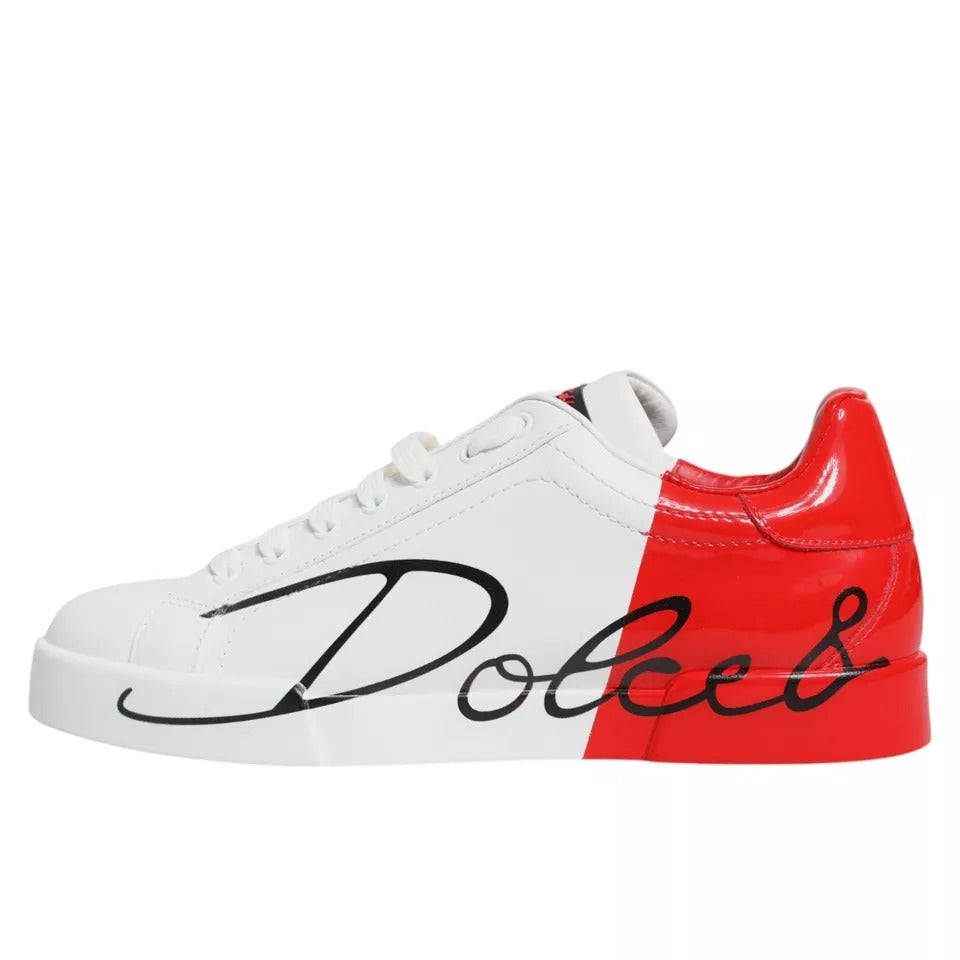 Baskets Dolce & Gabbana Portofino blanches rouges
