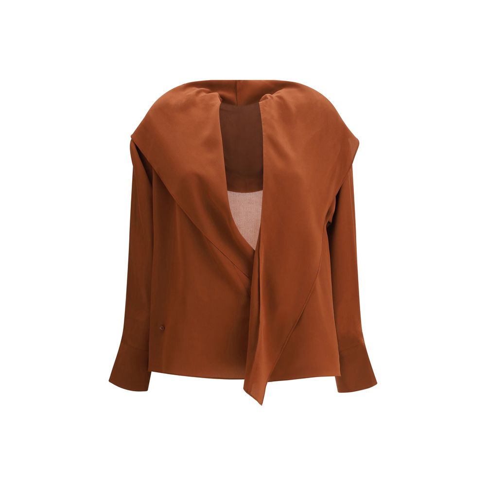 Blouse à capuche Petar Petrov noire