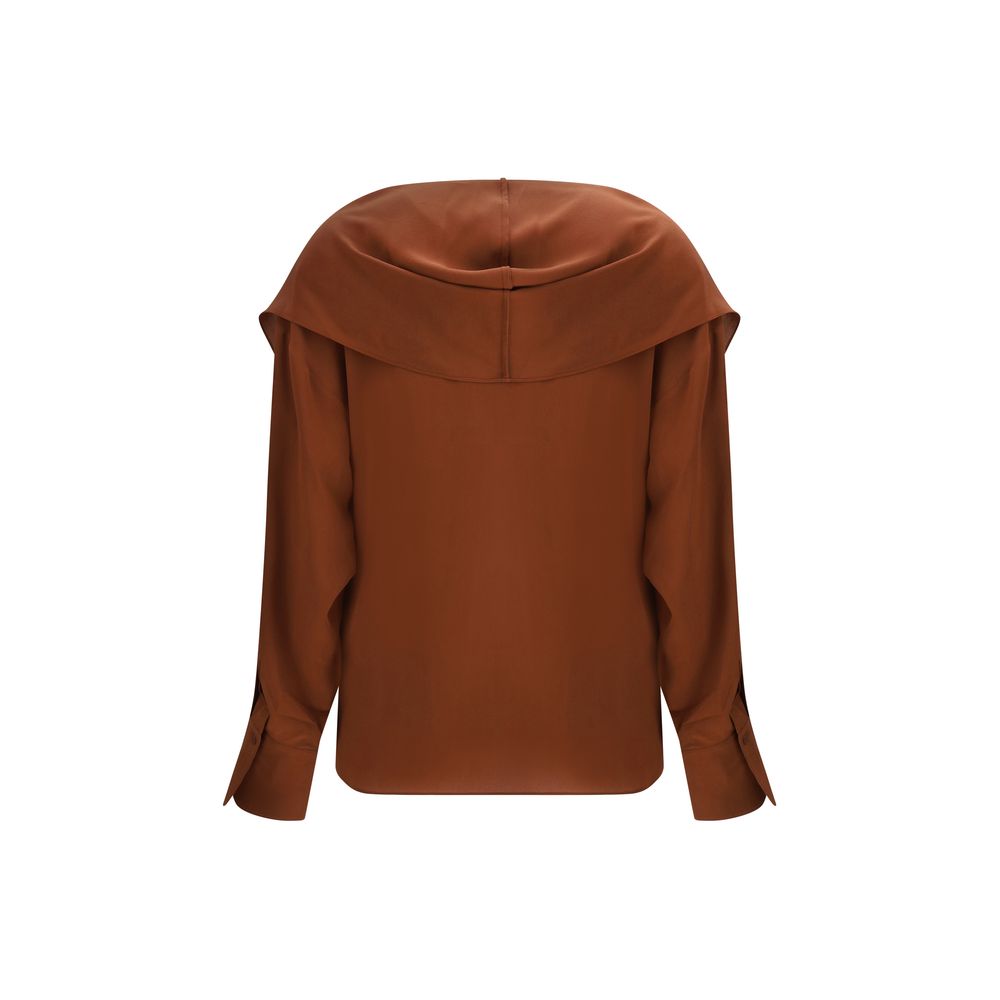Blouse à capuche Petar Petrov noire