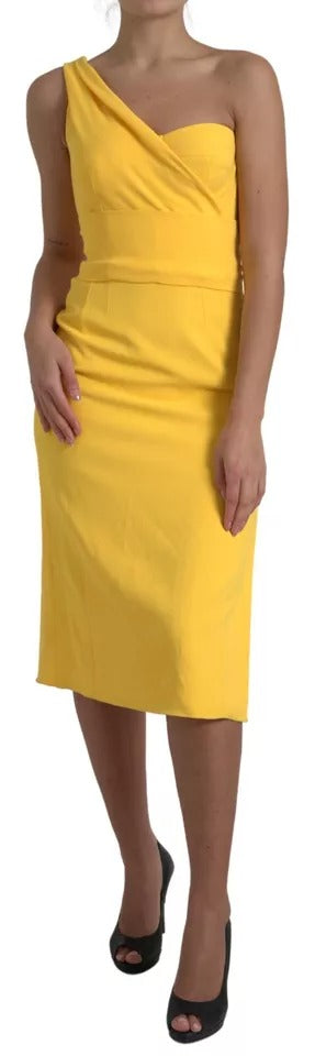 Robe midi Dolce & Gabbana jaune