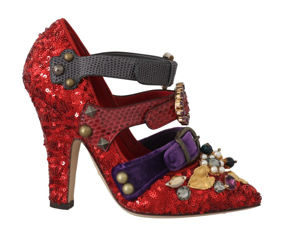 Escarpins Dolce & Gabbana Bellucci rouges