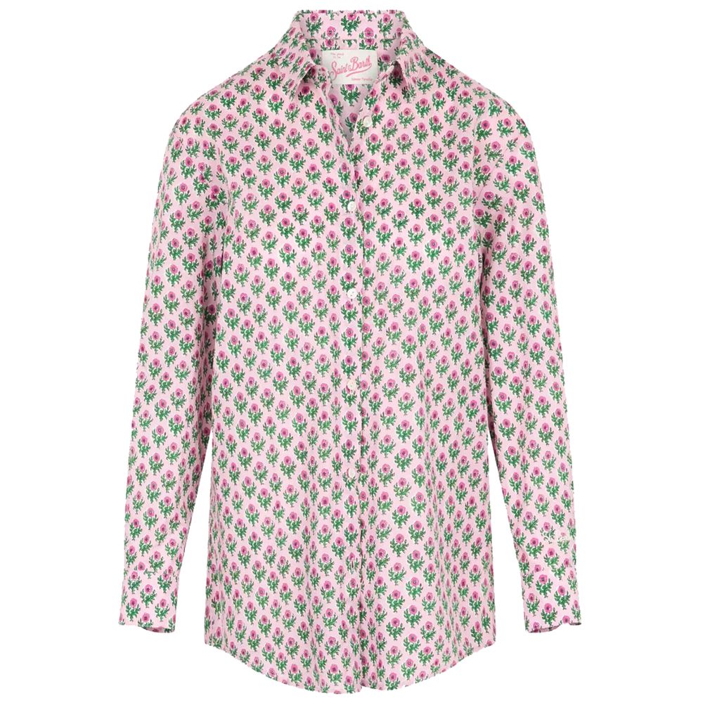Chemise MC2 Saint Barth rose florale