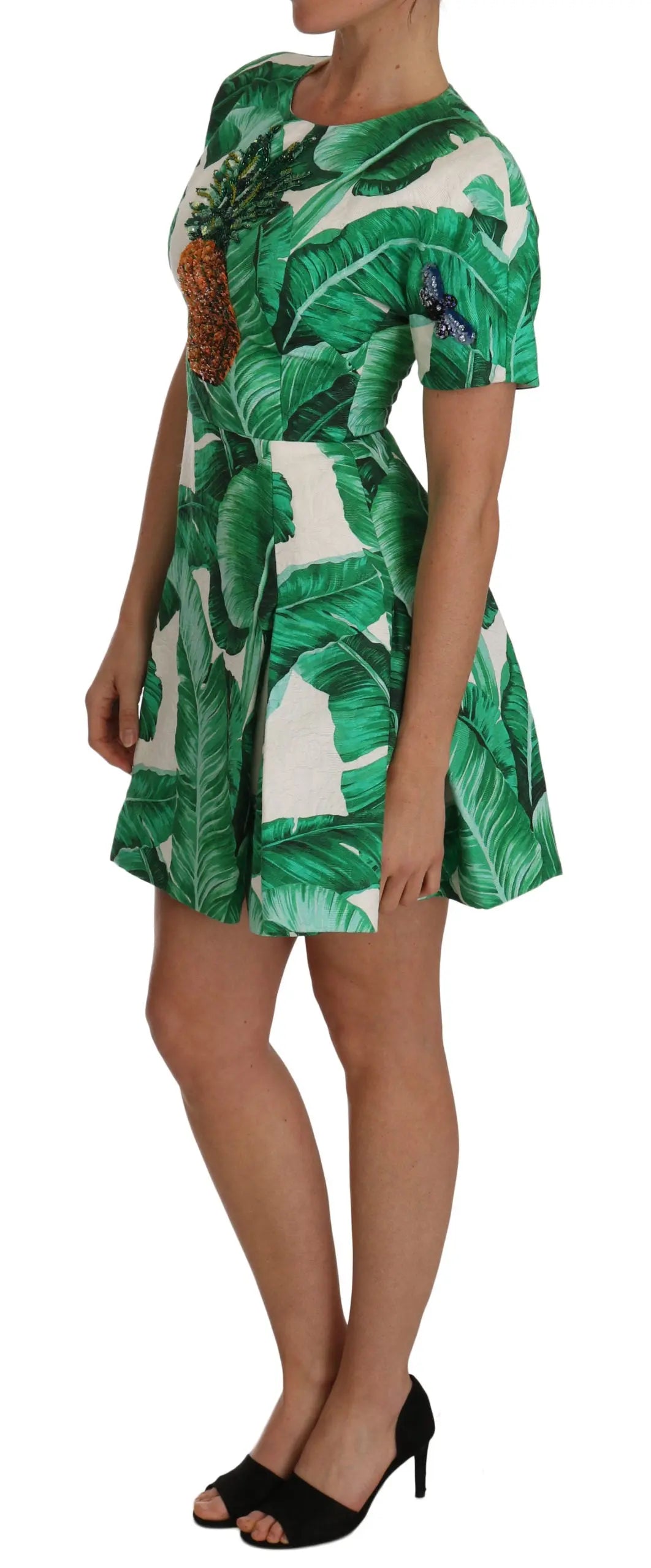 Robe Dolce & Gabbana A-Line verte Dolce & Gabbana