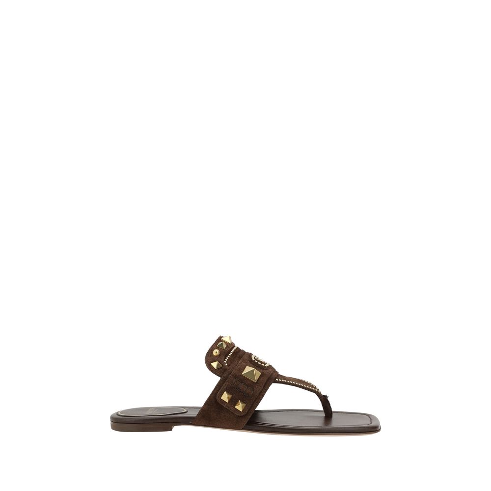 Sandales Valentino Garavani Thong brunes