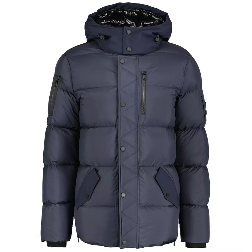 Veste Moose Knuckles puffer bleu nuit